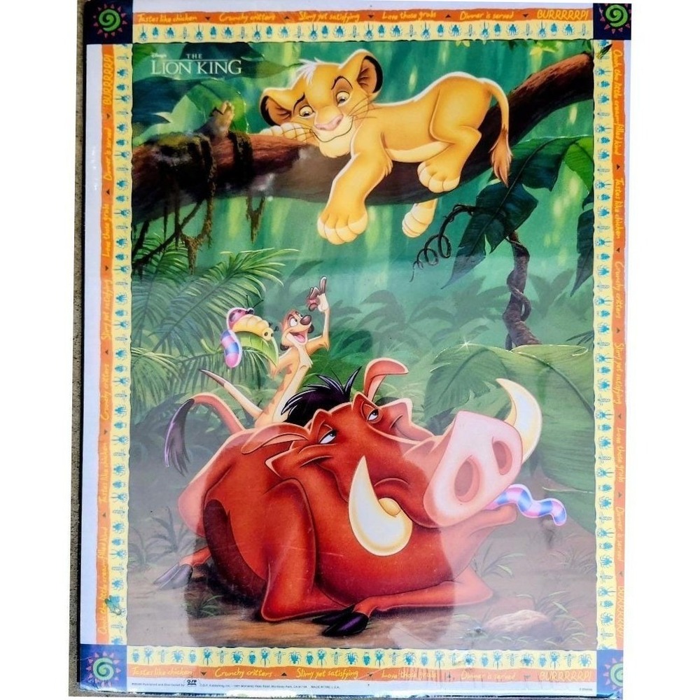 Disney‎ The Lion King Simba Timon Pumbaa 16x20 Poster OSP Publishing 1994 NOS